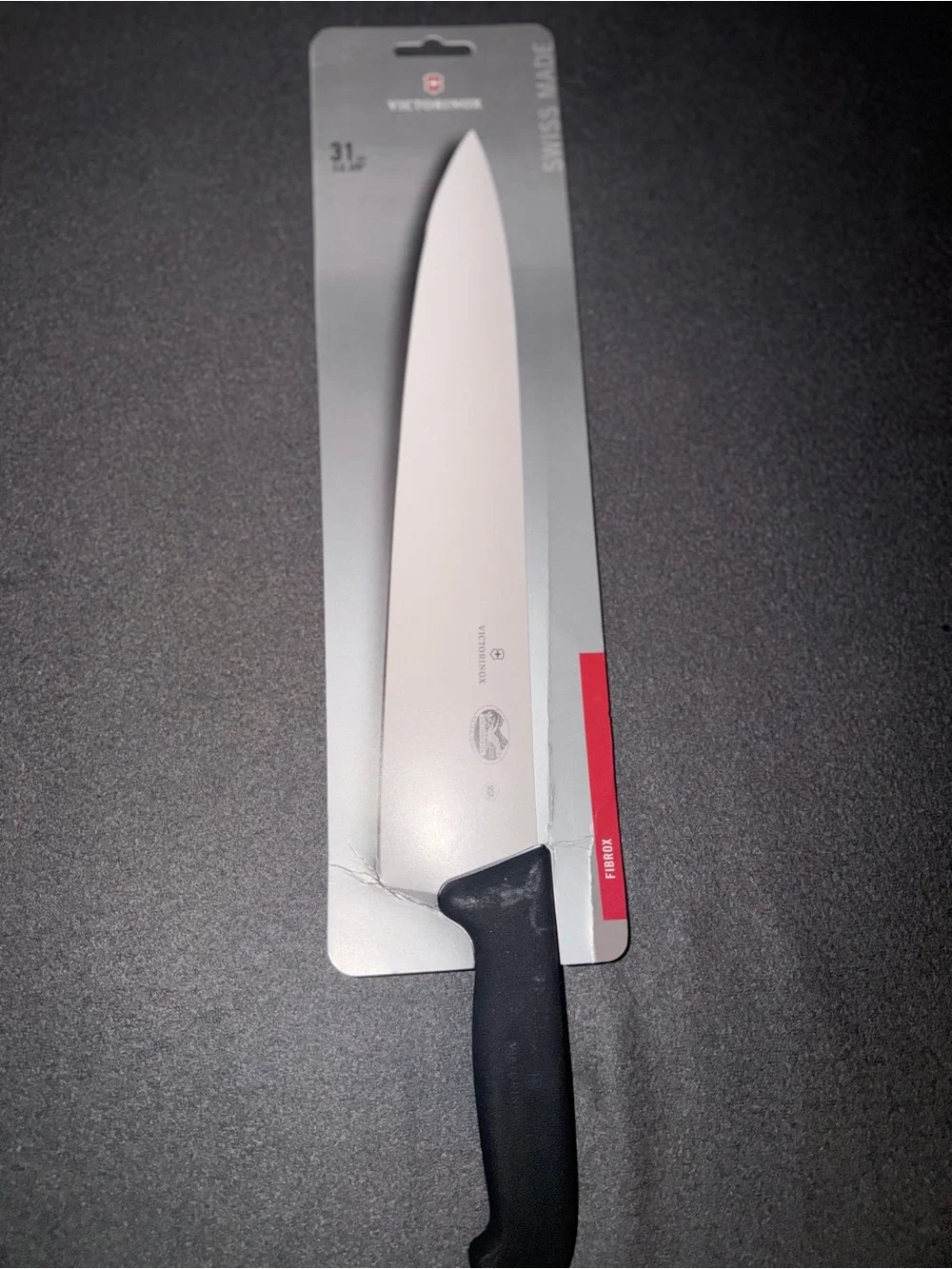 Victorinox Black and Silver Chef Knife
